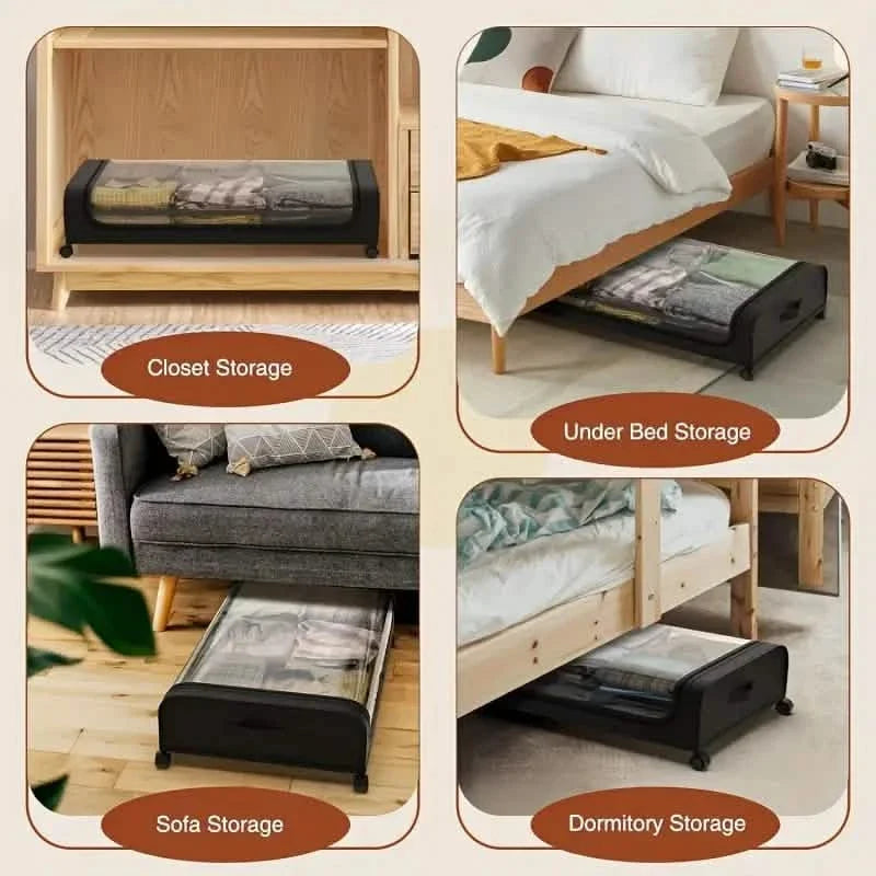 Under-Bed Storage Drawer with Wheels