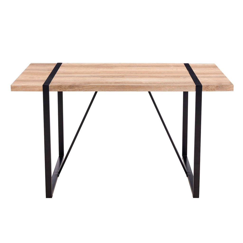 Table with Stylish Metal Frame