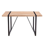 Table with Stylish Metal Frame