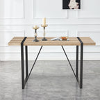 Table with Stylish Metal Frame