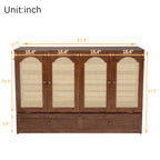 Platform Murphy Bed Cabinet, QUEEN