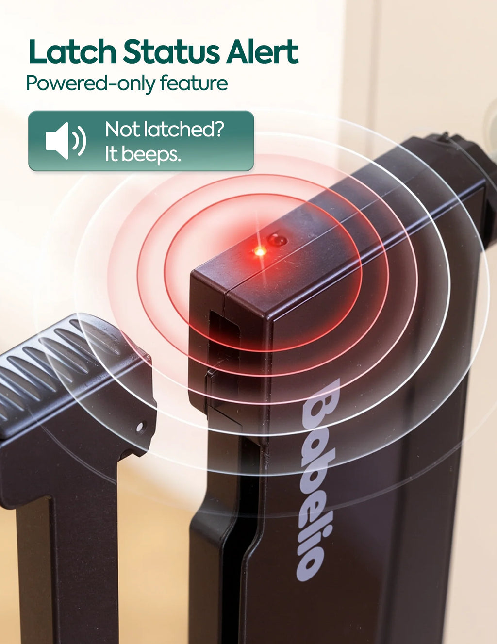 Smart Baby Gate with Infrared Auto-Unlock & Alarm | Sensepass by Babelio