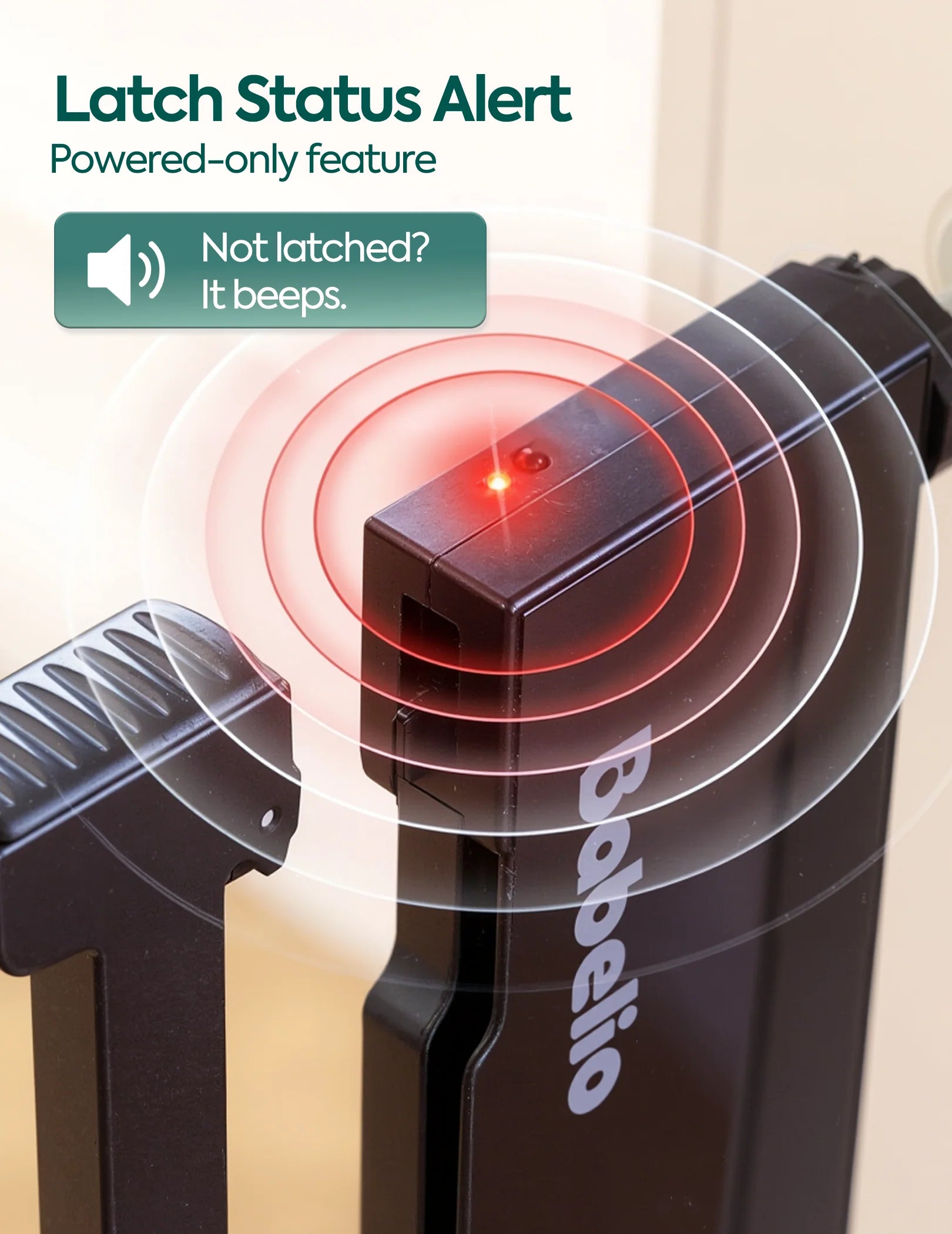 Smart Baby Gate with Infrared Auto-Unlock & Alarm | Sensepass by Babelio