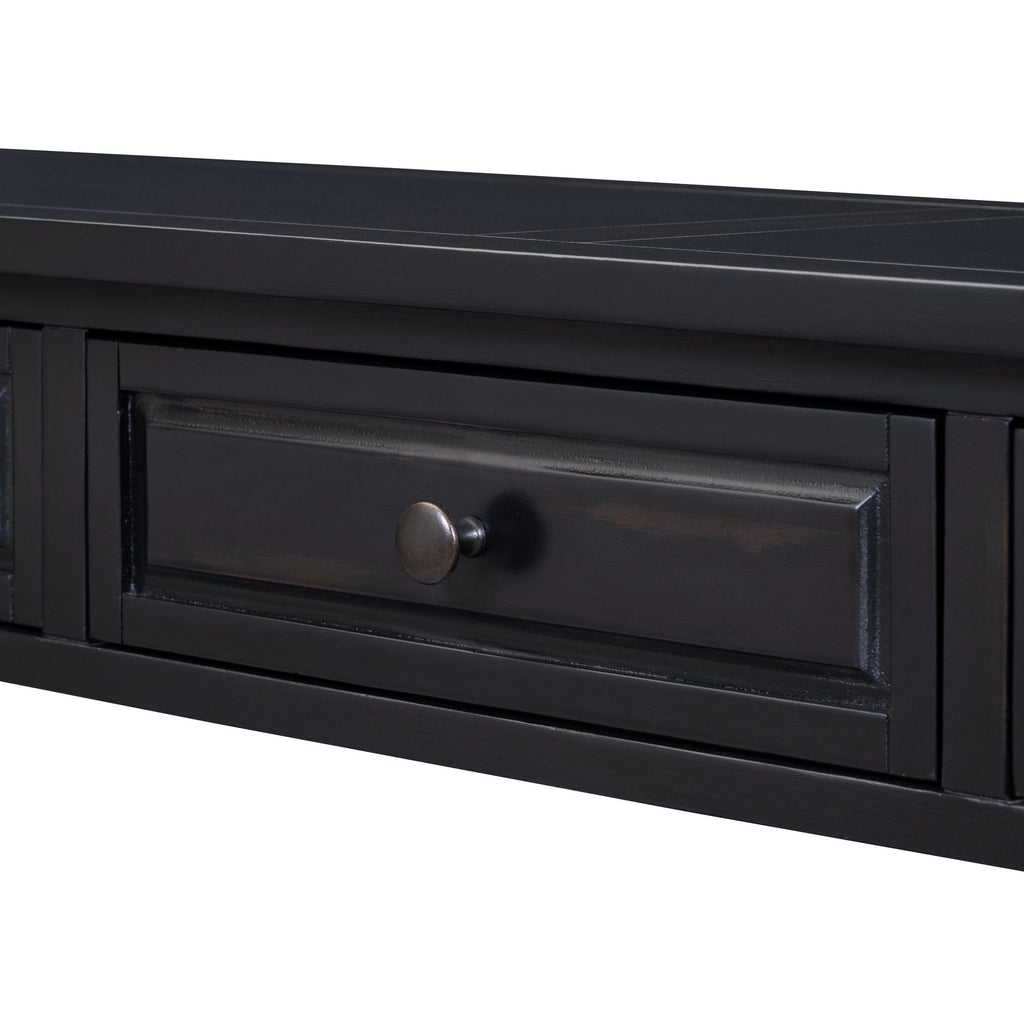 Console Table 63" with Drawers and Shelf
