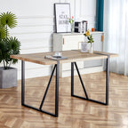 Table with Stylish Metal Frame