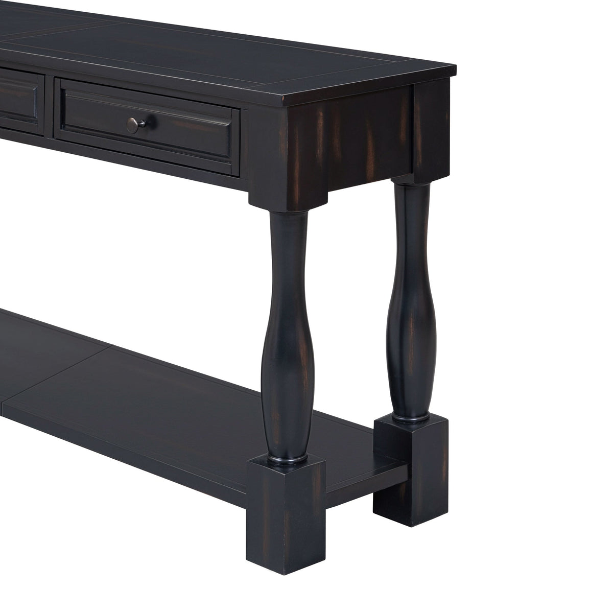 Console Table 63" with Drawers and Shelf
