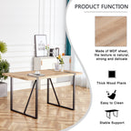 Table with Stylish Metal Frame
