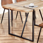 Table with Stylish Metal Frame