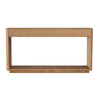 Fluted Console Table with 2-Drawers