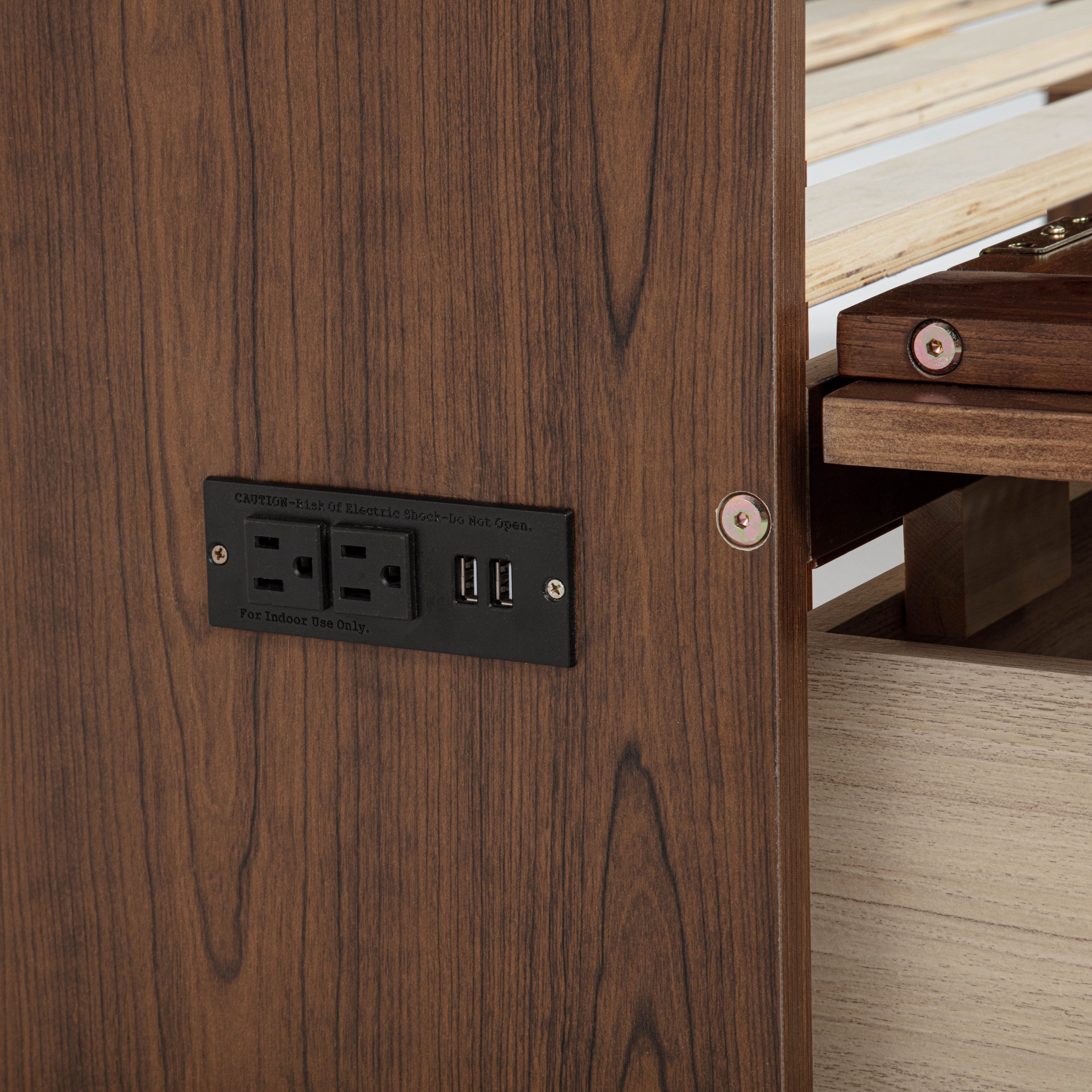 Platform Murphy Bed Cabinet, QUEEN