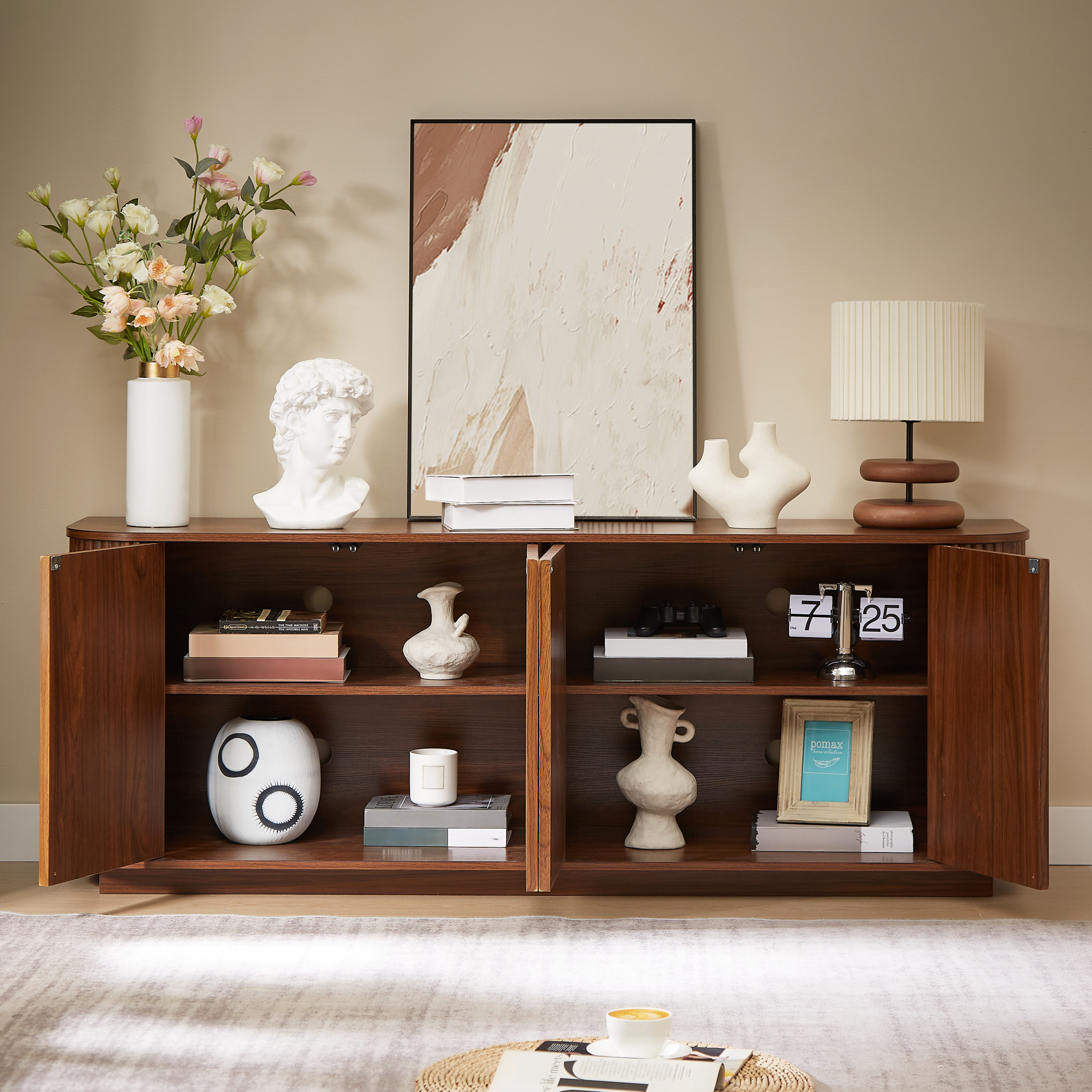 Wave Sideboard Storage Cabinet TV Stand