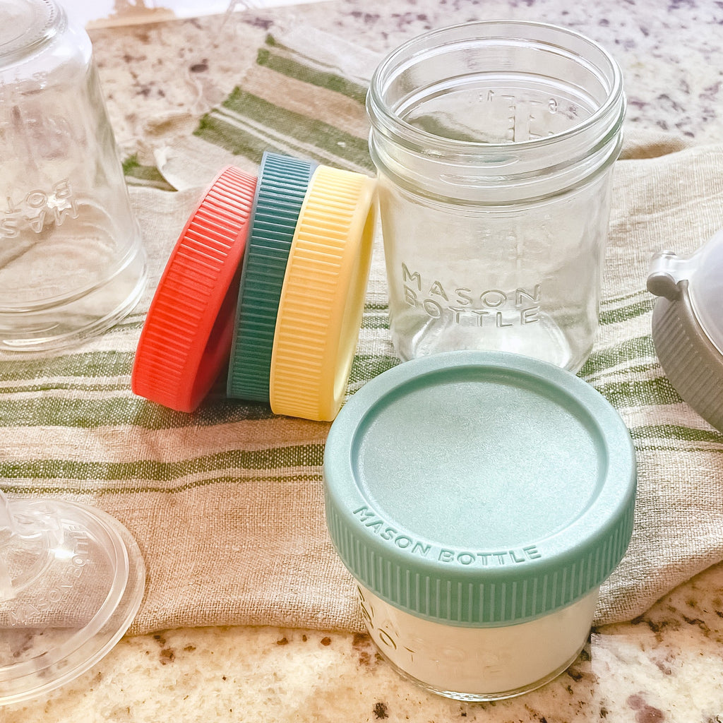 Plastic Storage Lids by Mason Bottle