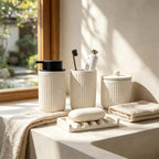Foaming Bathroom Set 4-Piece Recycled Eco-Clay by BosilunLife