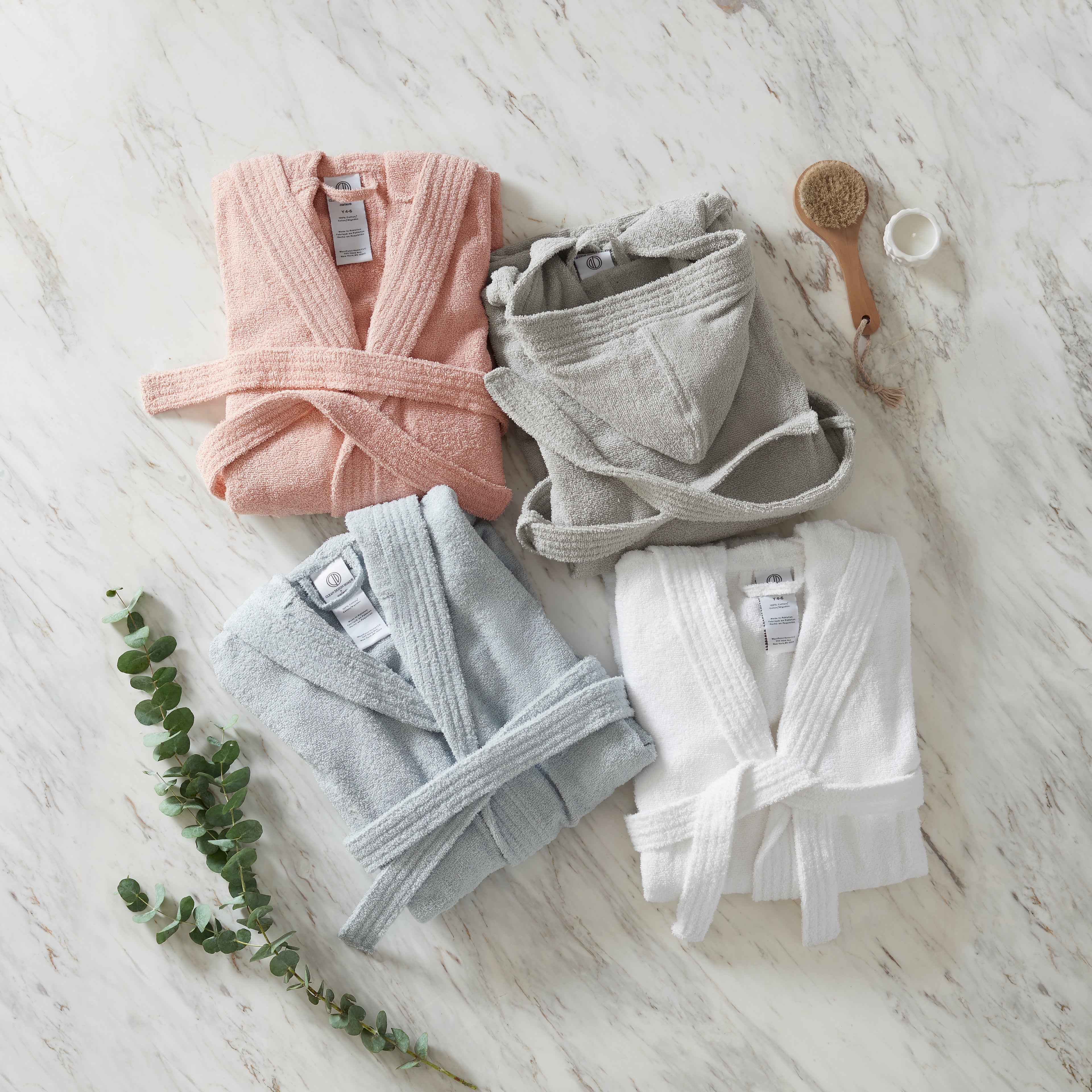 Clean Design Home® Terry Hood Robe-Youth