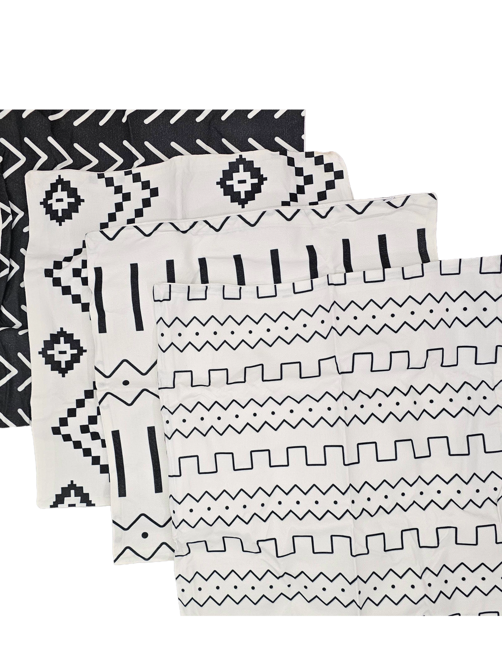 Canvas cotton pillow covers, set of 4