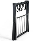 Luggage Rack, Folding Black Metal, set of 2