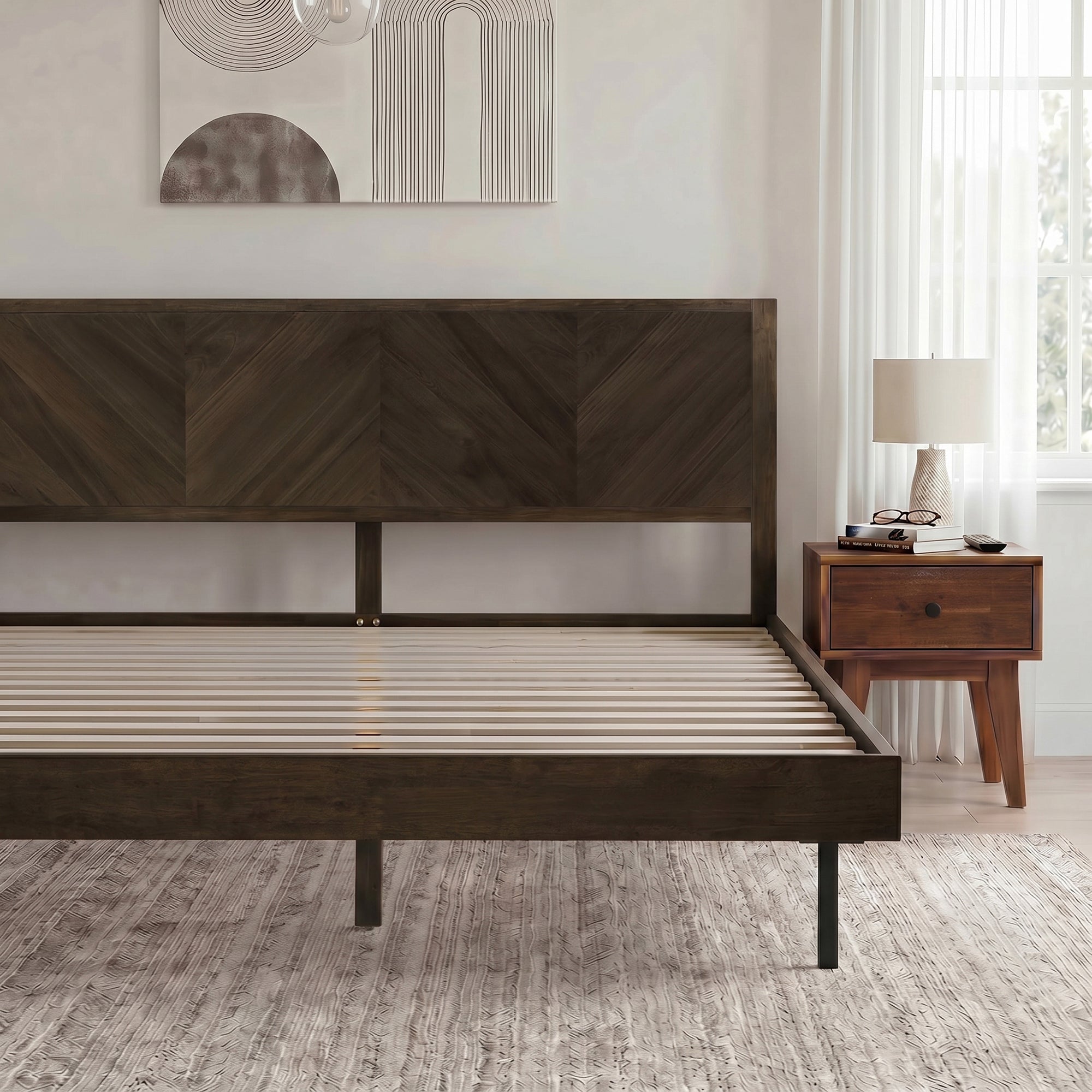Alander Solid Wood Bed Frame – CLEAN DESIGN HOME® INC