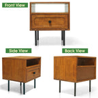Savana Solid Wood Single-Drawer Nightstand
