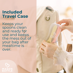 Silicone Spoon Set by Mason Bottle