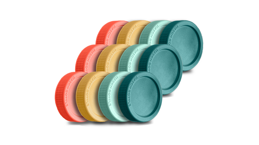 Plastic Storage Lids by Mason Bottle