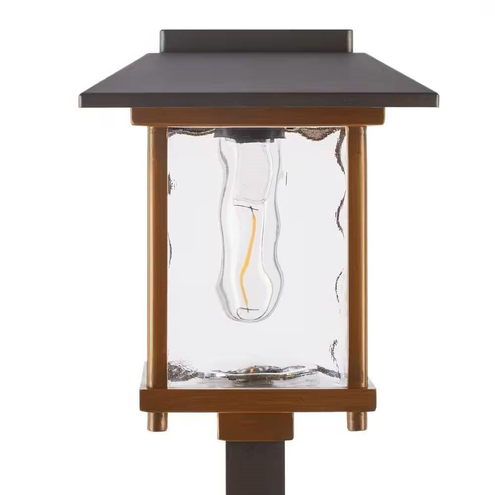 Bronze Solar LED Light Outdoor Path Lighting, 4 pack