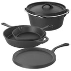 5-Piece Cast Iron Cookware Set by HomePacific