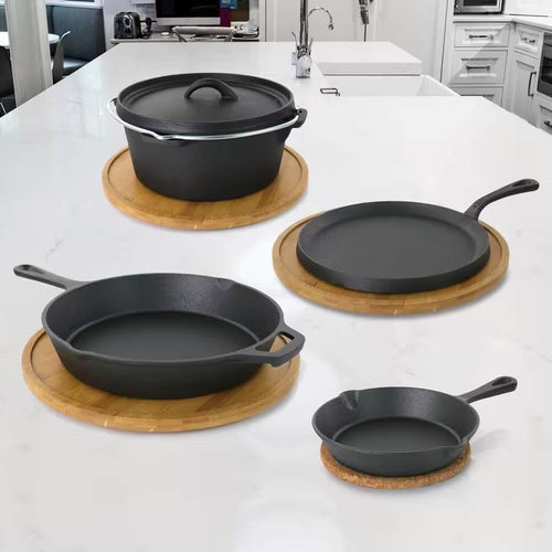 5-Piece Cast Iron Cookware Set by HomePacific