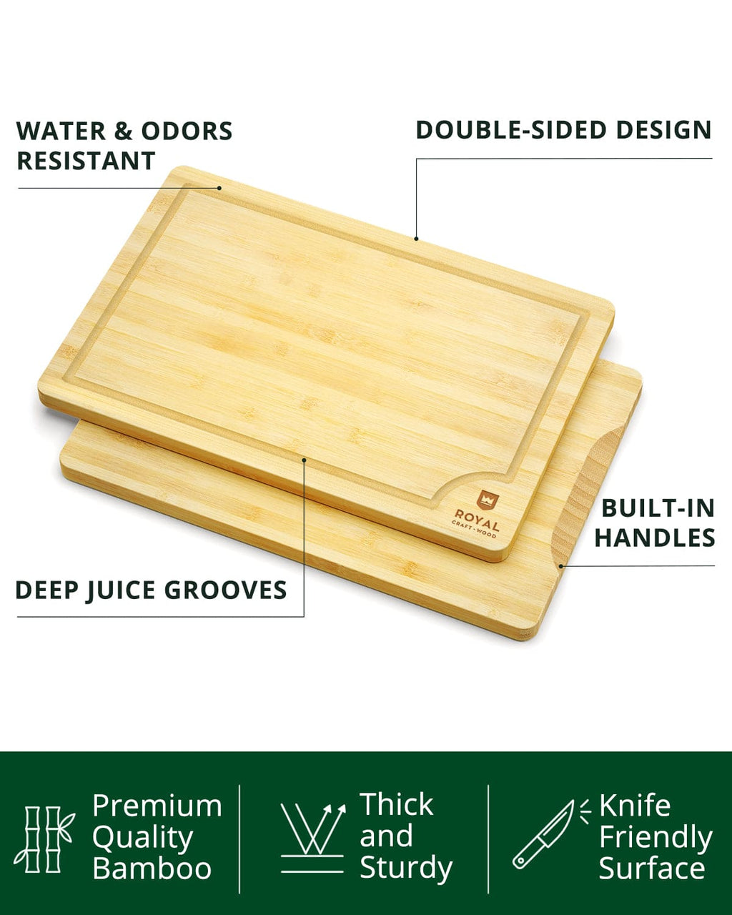 Bamboo Cutting Board, extra large