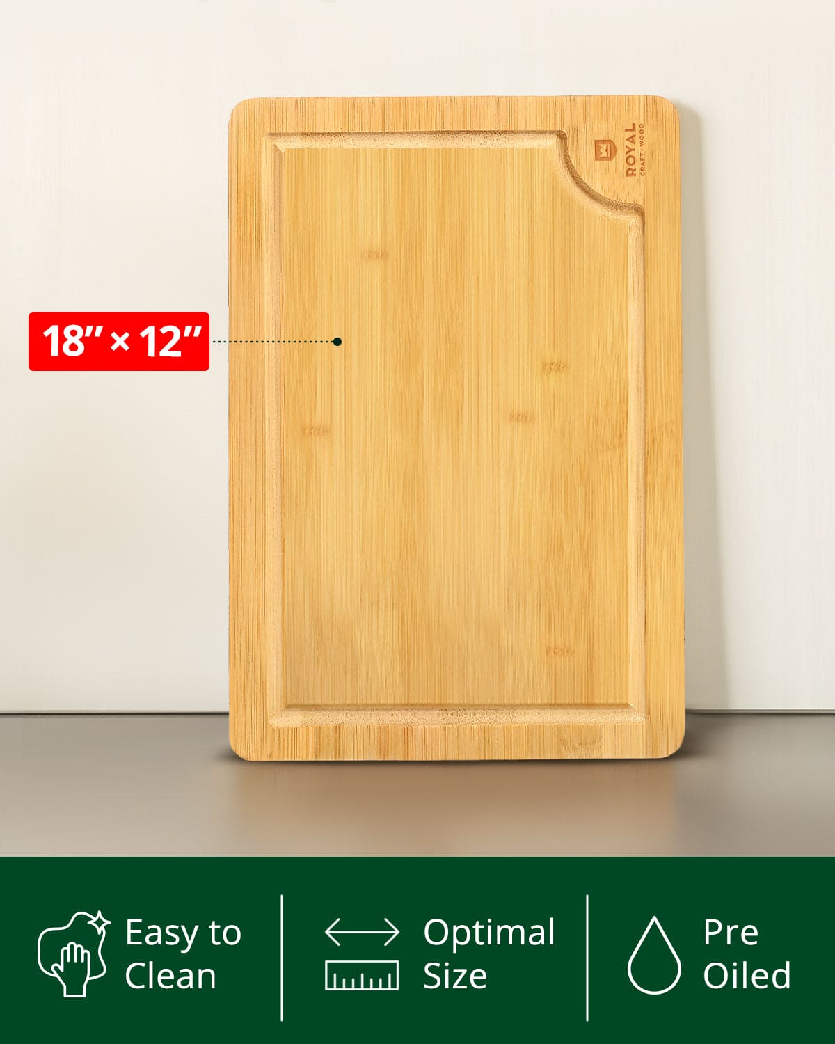 Bamboo Cutting Board, extra large