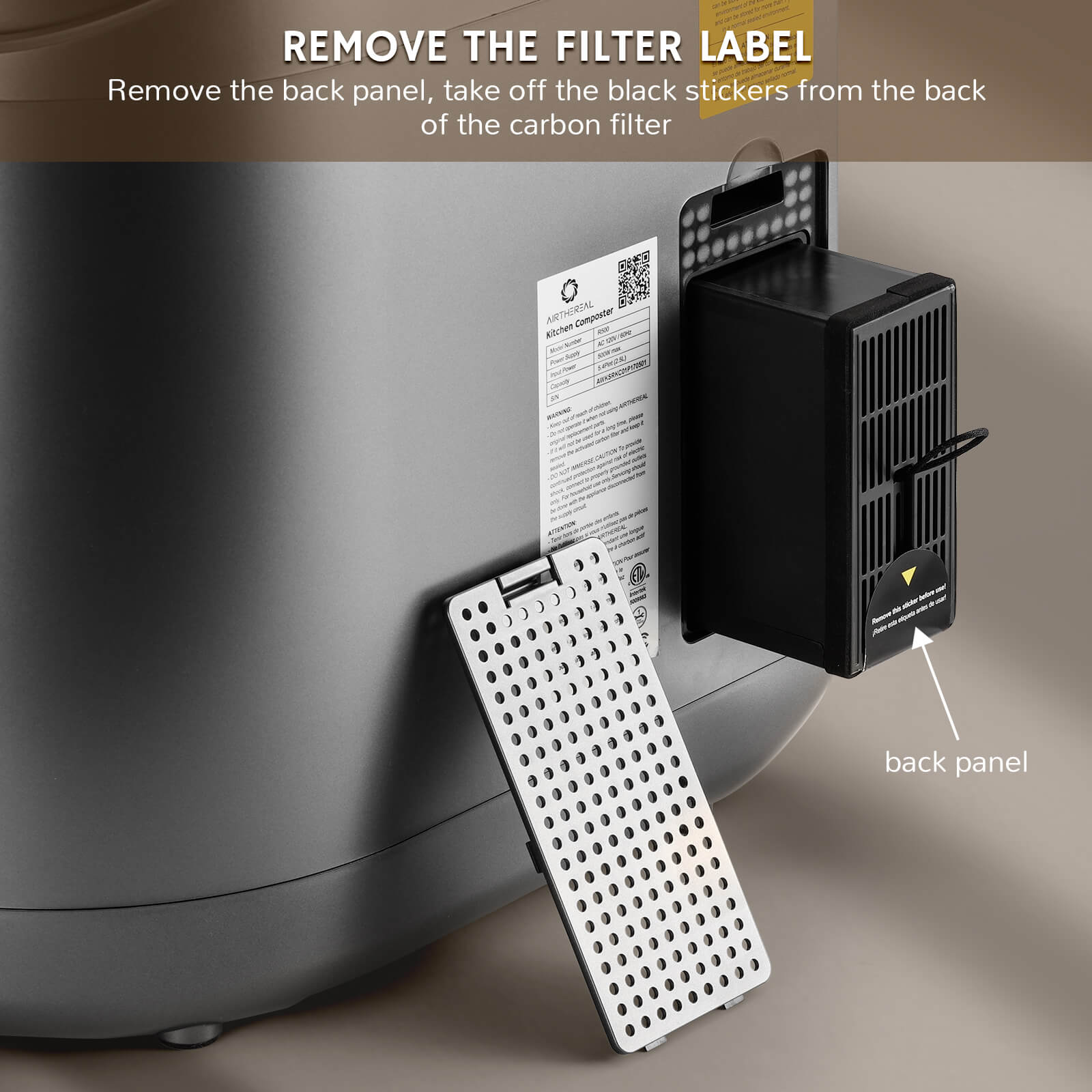 Electric Kitchen Composter by Revive