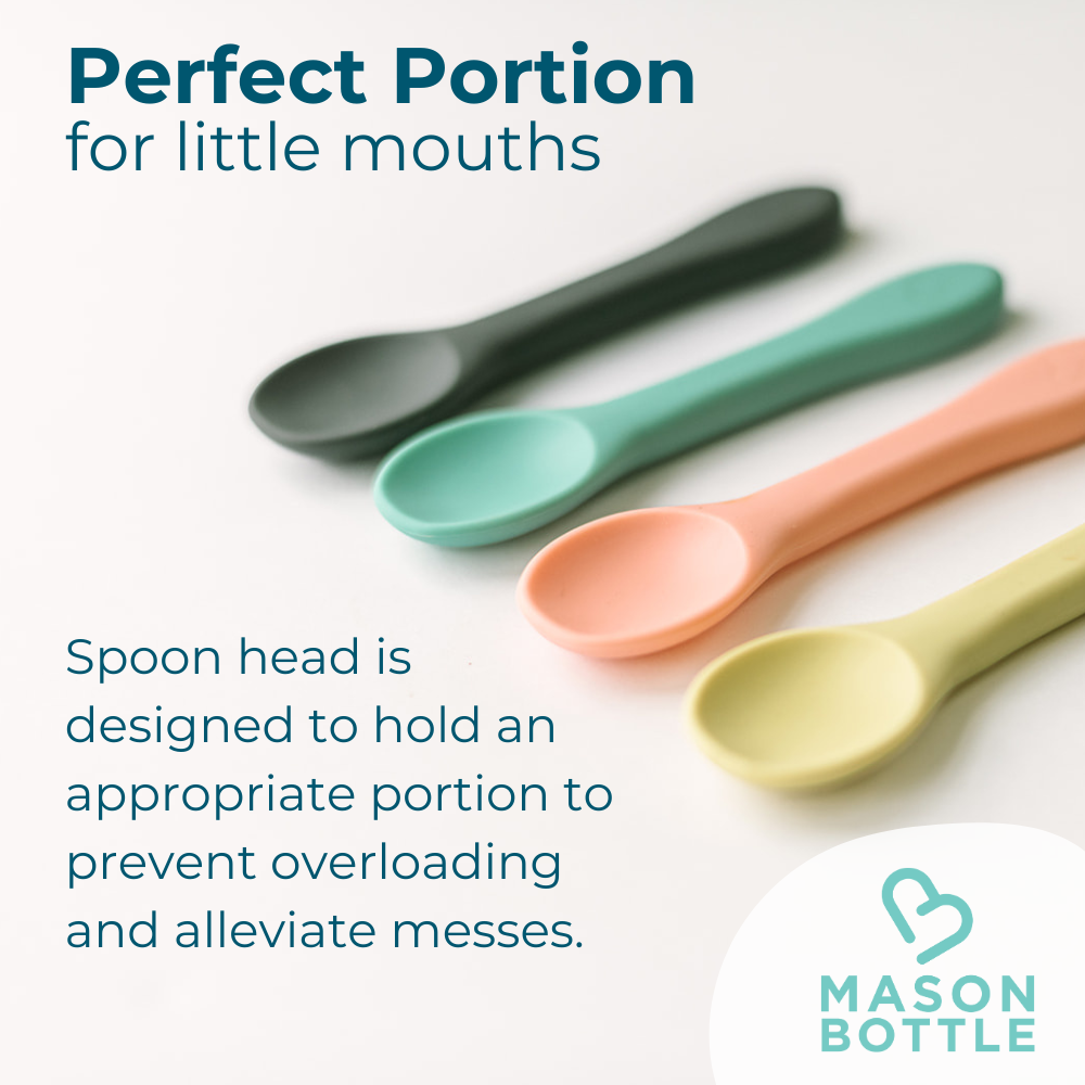 Silicone Spoon Set by Mason Bottle