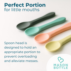 Silicone Spoon Set by Mason Bottle