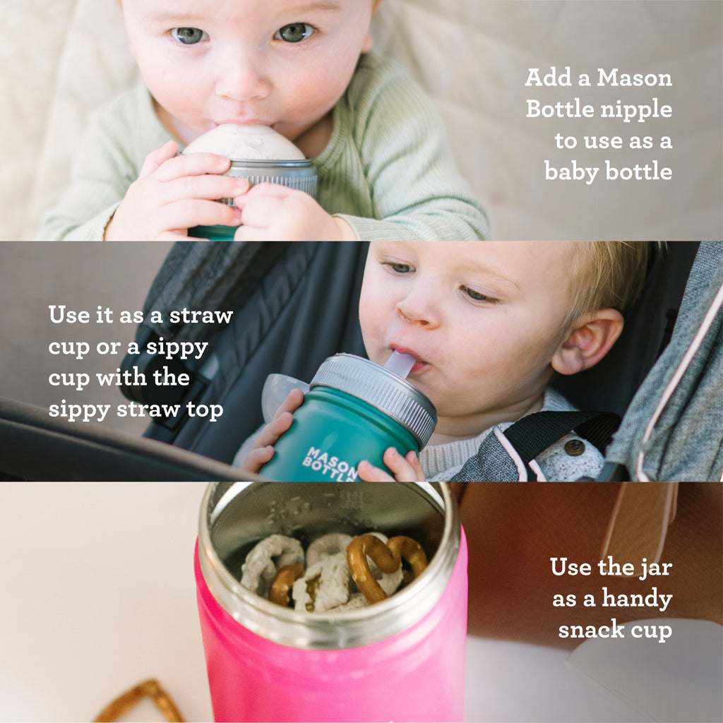 Stainless Steel Mason Jar for Baby by Mason Bottle
