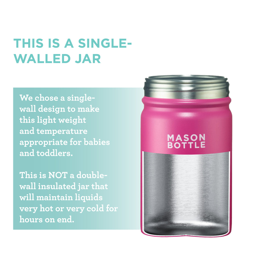 Stainless Steel Mason Jar for Baby by Mason Bottle