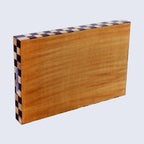 Brown Checkered Decorative Tray