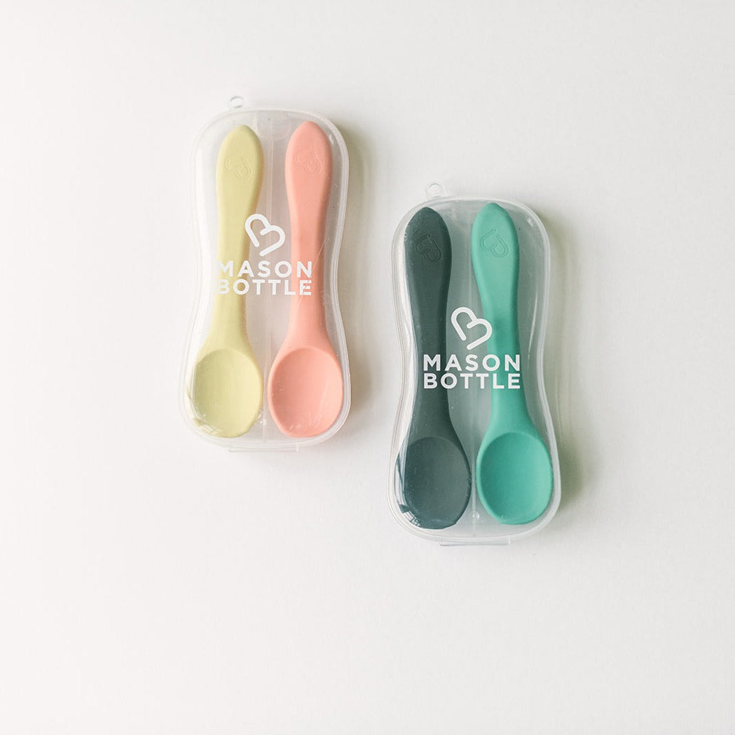 Silicone Spoon Set by Mason Bottle