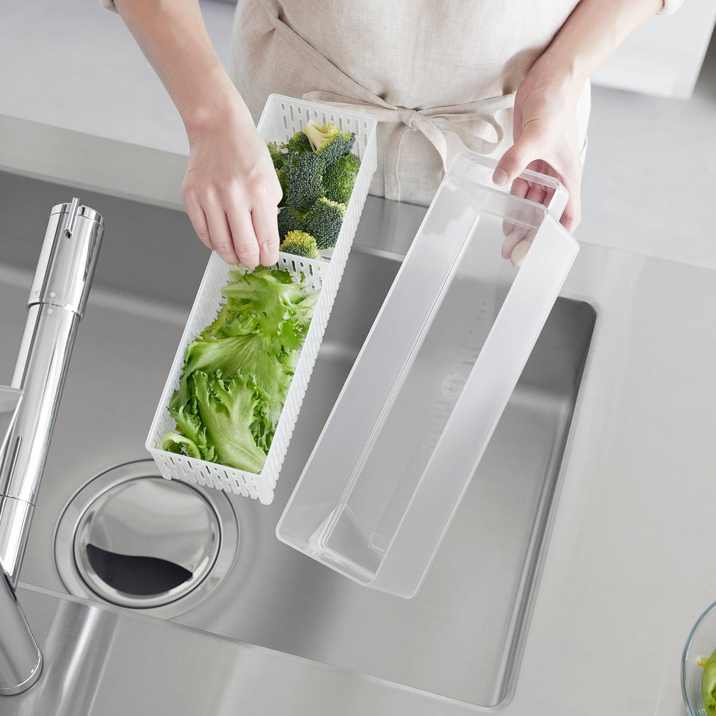 Storage Basket with Lid & Divider