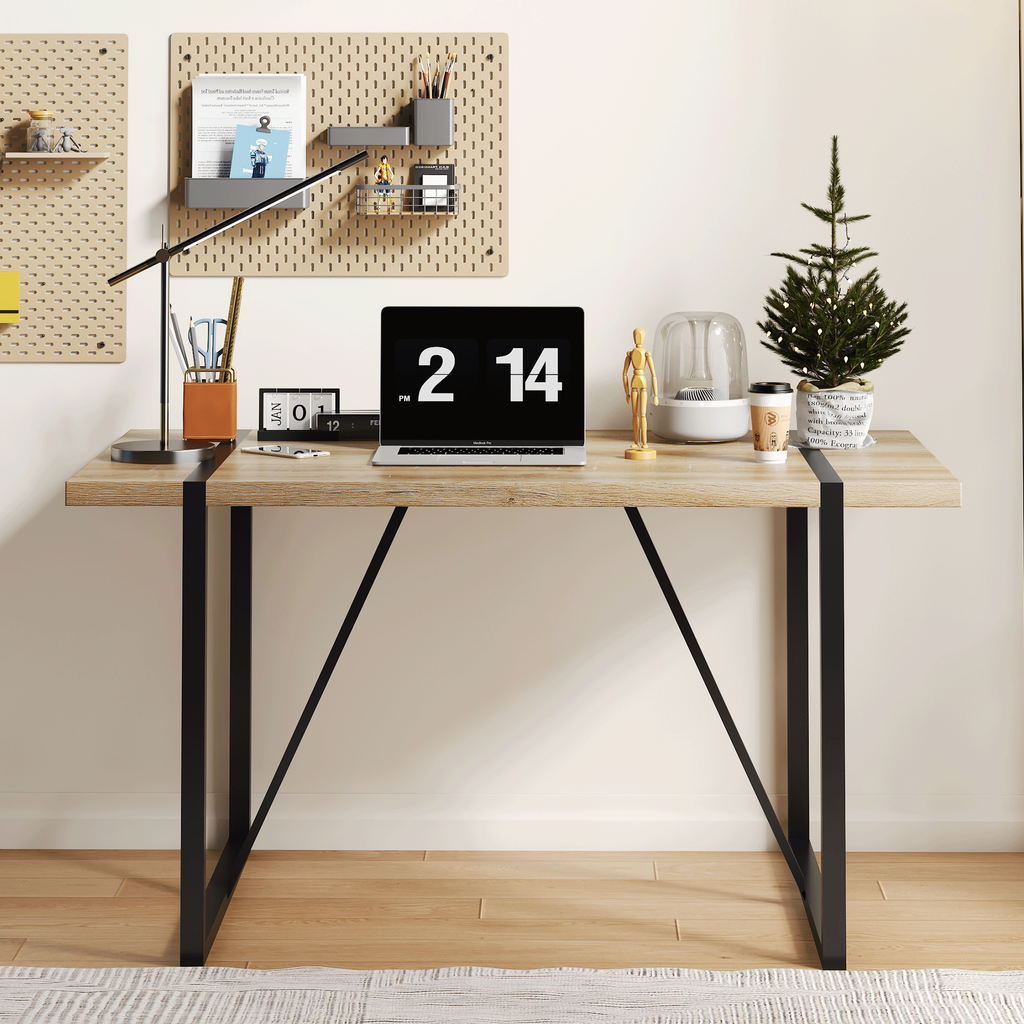 Table with Stylish Metal Frame