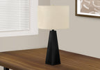Triangle Table Lamp in Black Resin