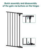 AdaptiZone | Extra Wide Mounted Baby Gate for Irregular Spaces by Babelio