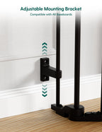 AdaptiZone | Extra Wide Mounted Baby Gate for Irregular Spaces by Babelio