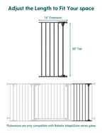 AdaptiZone | Extra Wide Mounted Baby Gate for Irregular Spaces by Babelio