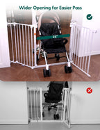 AdaptiZone | Extra Wide Mounted Baby Gate for Irregular Spaces by Babelio