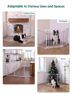 AdaptiZone | Extra Wide Mounted Baby Gate for Irregular Spaces by Babelio