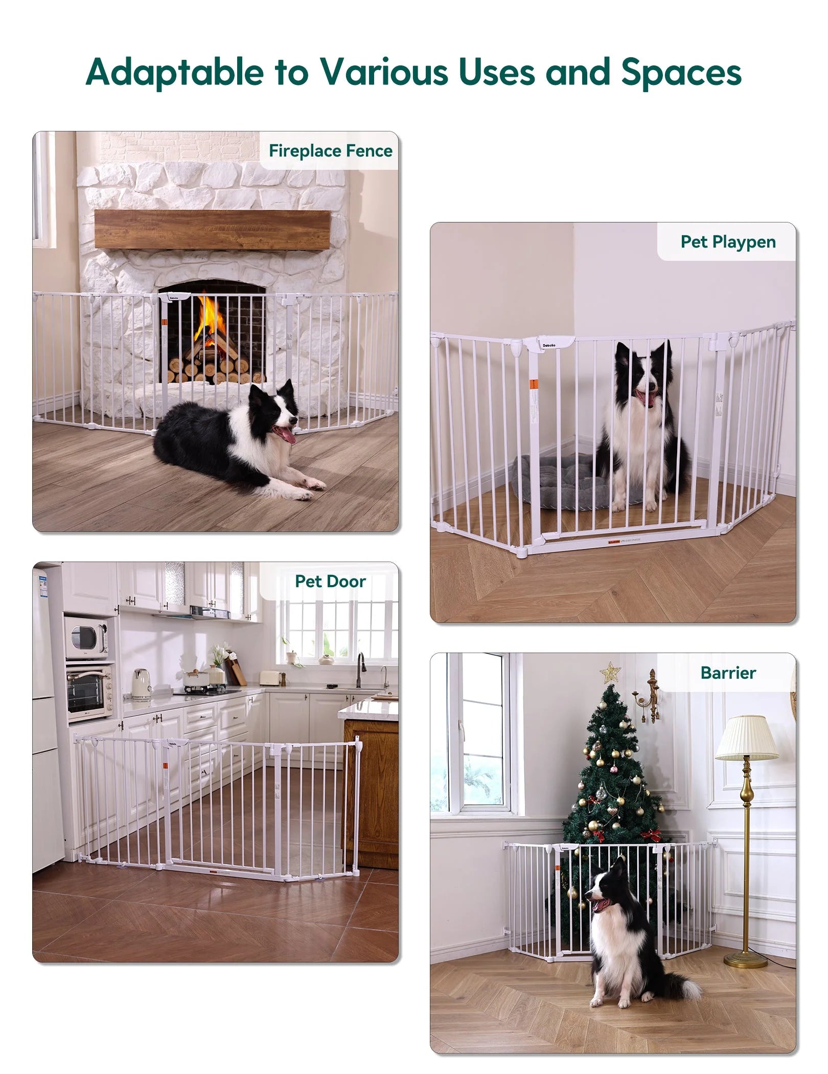 AdaptiZone | Extra Wide Mounted Baby Gate for Irregular Spaces by Babelio