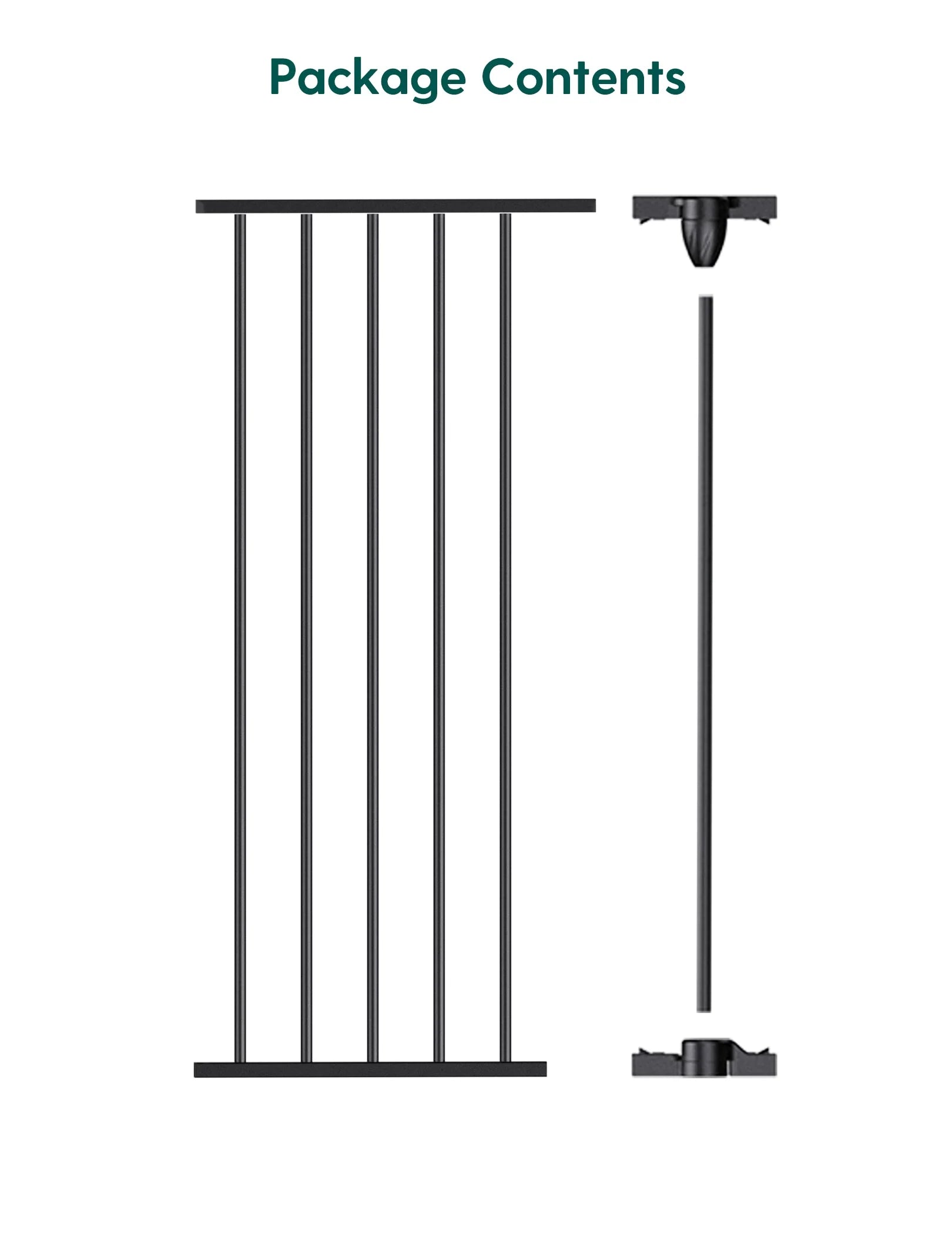 AdaptiZone | Extra Wide Mounted Baby Gate for Irregular Spaces by Babelio