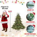 LED Evergreen Christmas Tree - 5 ft tall
