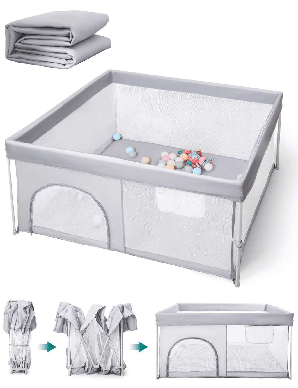 Indoor/Outdoor Baby Playpen by Babelio
