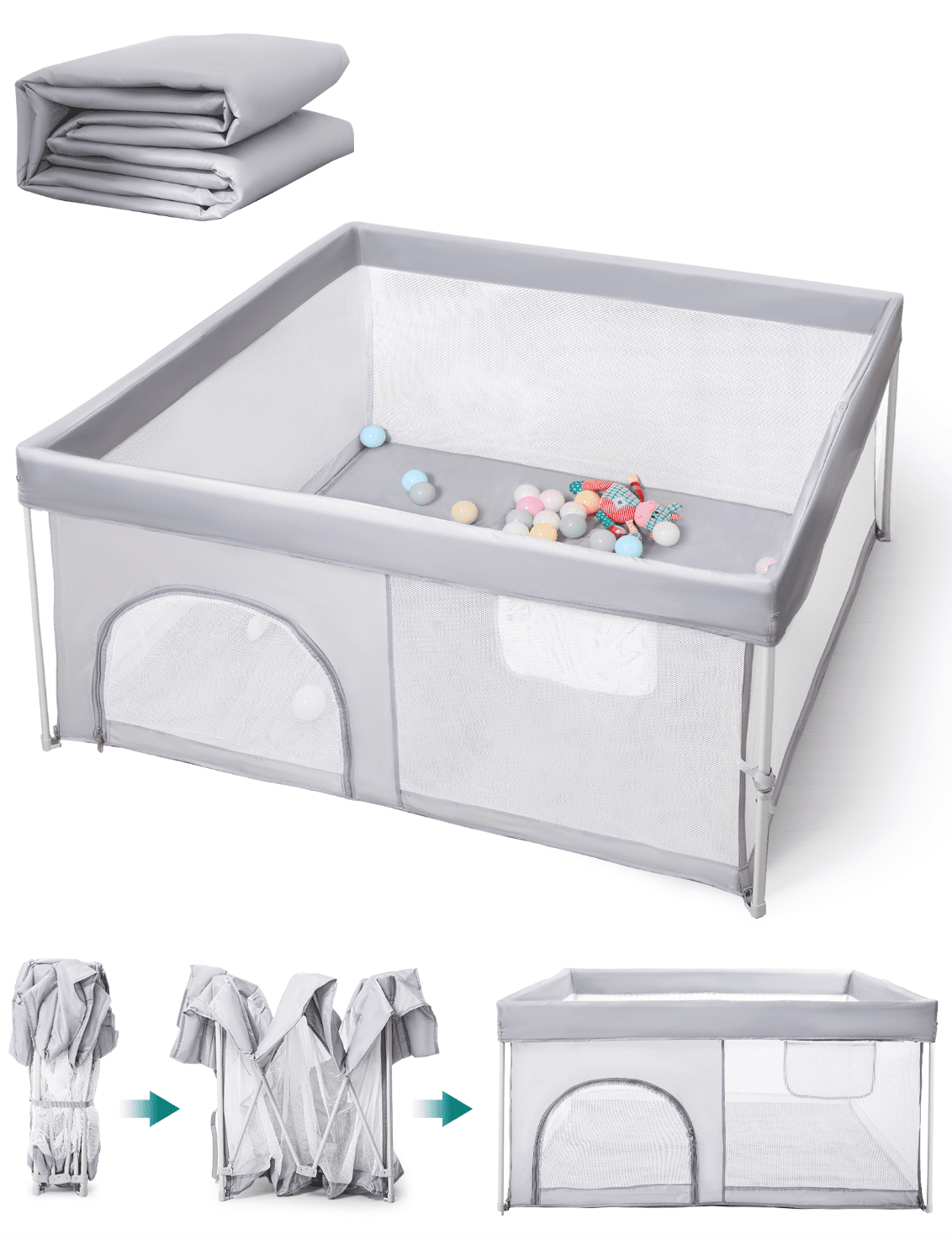 Indoor/Outdoor Baby Playpen by Babelio