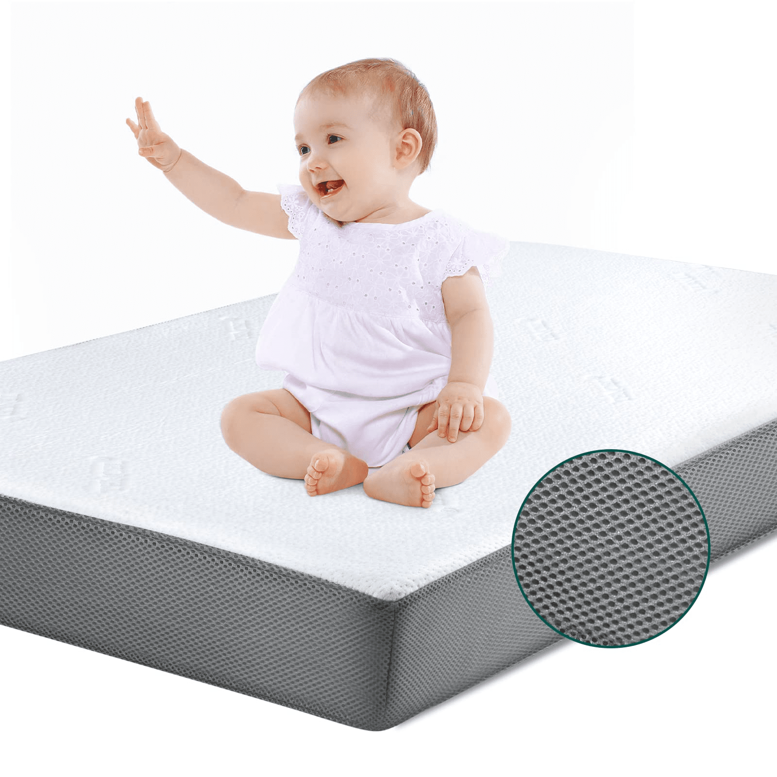 Cloud 2 Crib & Toddler Mattress with Tencel Cover  by Babelio